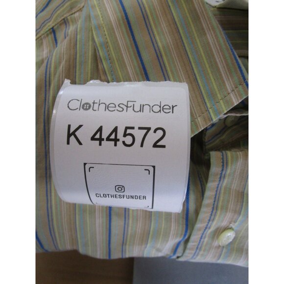 Lacoste Shirt 44 Button Down Striped Pocket Crocodile Preppy Woven - Picture 11 of 11